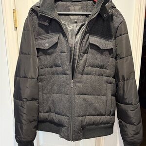 Marc Anthony Black Quilted Puffer Jacket